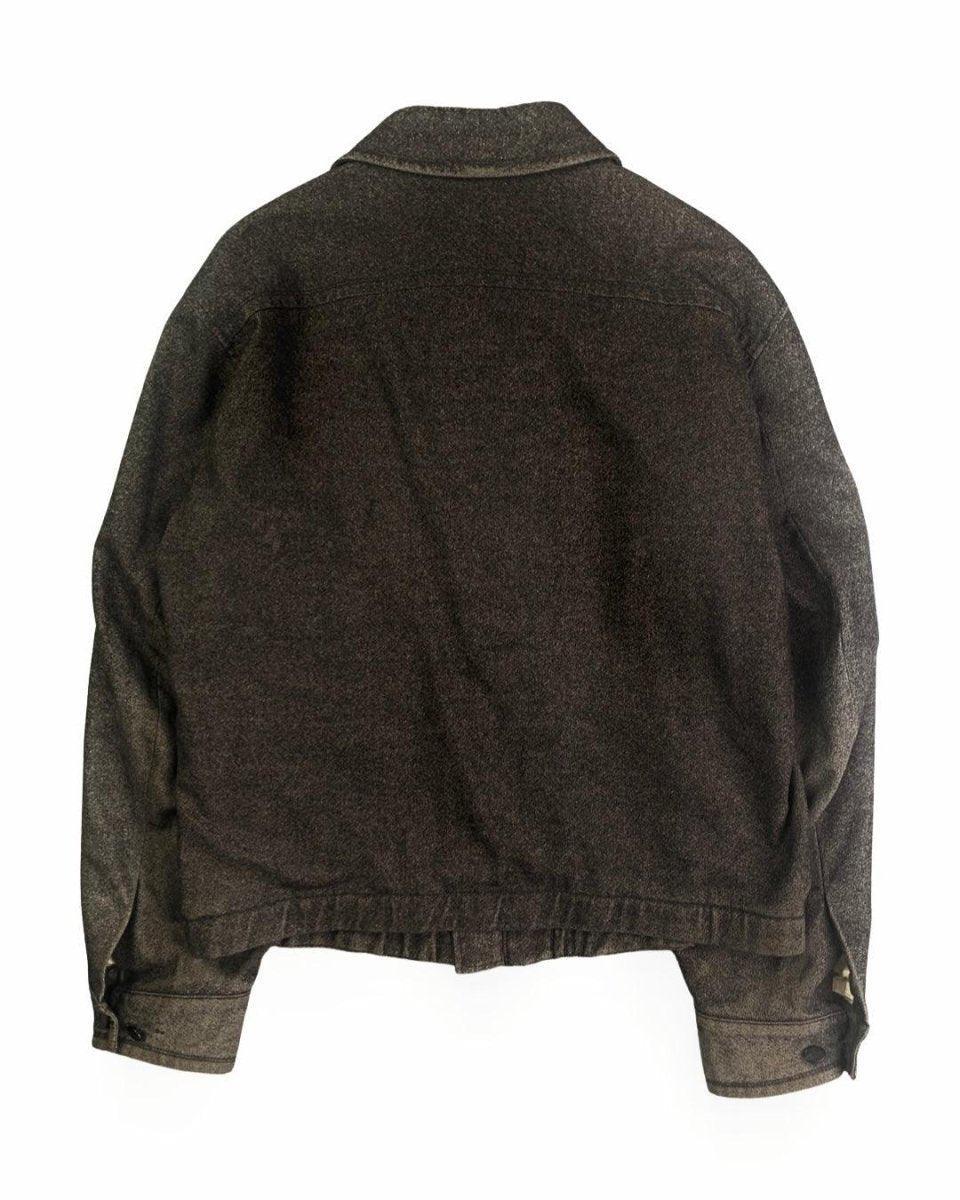 (L) Vivienne Westwood AW1997 Silk Lined Washed Wool Charcoal Blouson