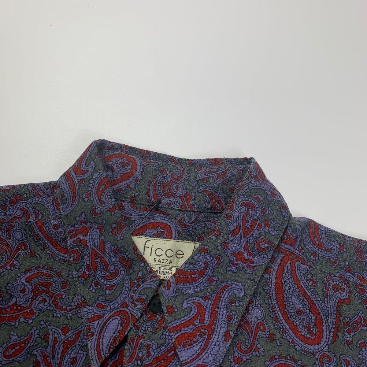 (L) Yoshiyuki Konishi 1980s Paisley Patterned Shirt