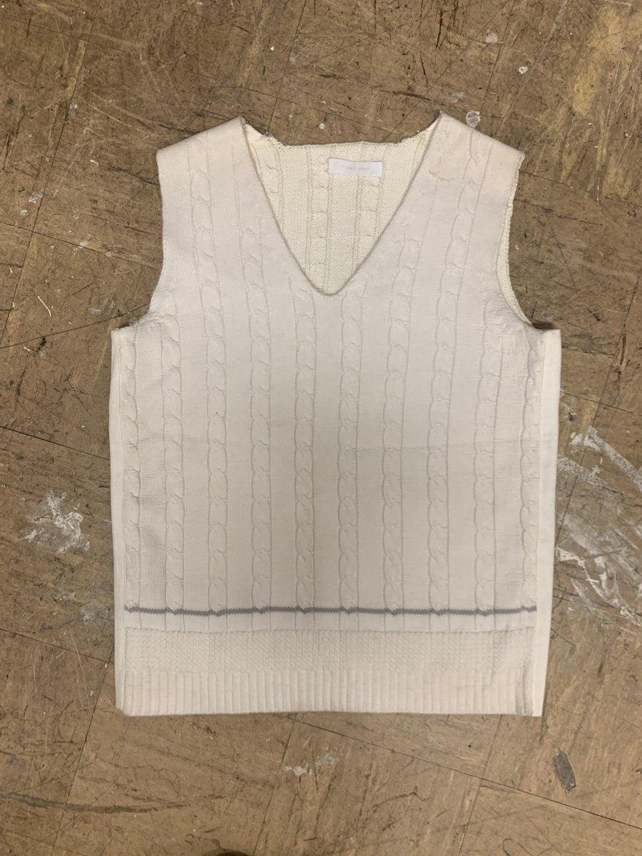 (M) Nicole Farhi AW1998 Taped Knit Sweater Vest