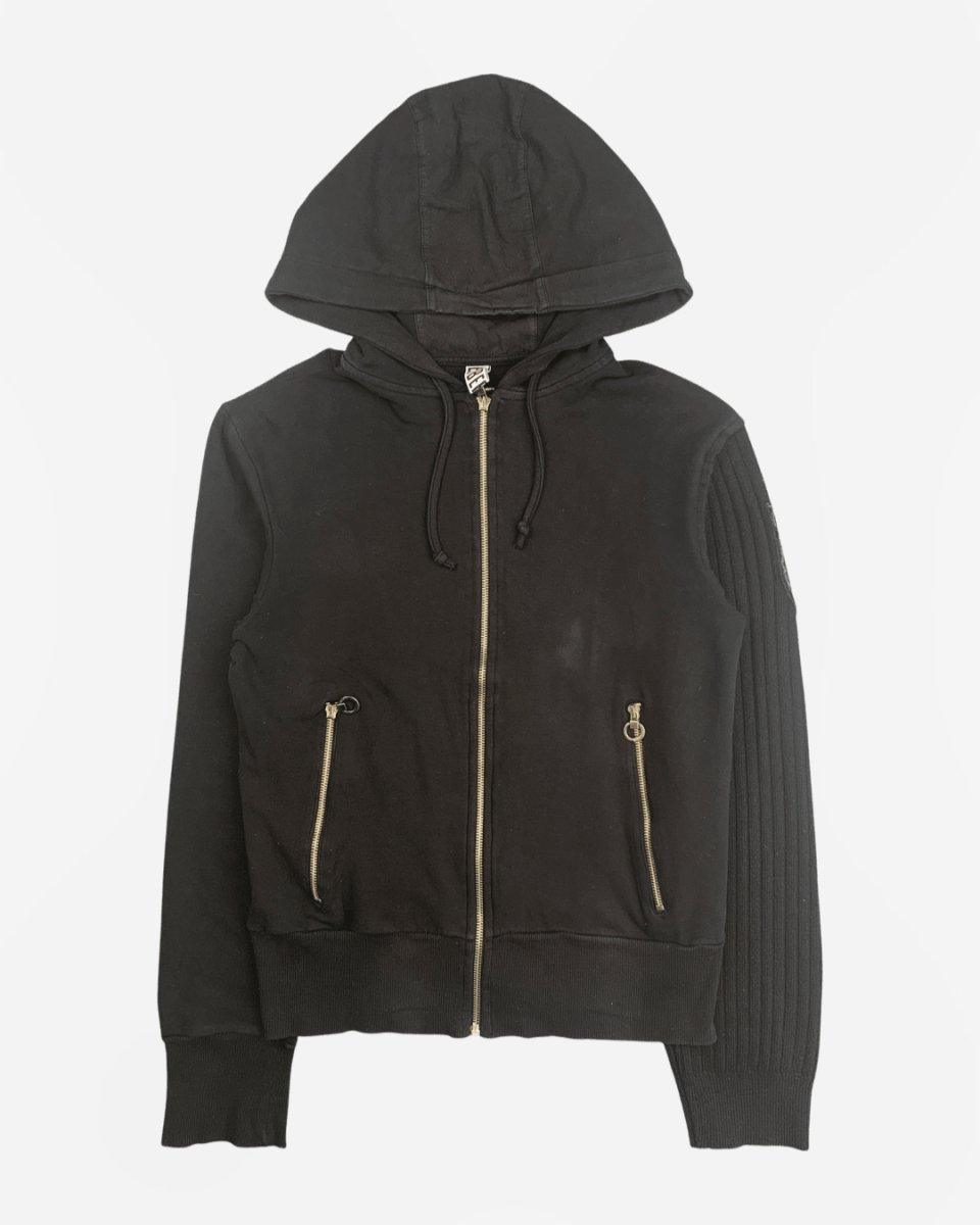 (S) Dirk Bikkembergs AW2004 Hybrid Panelled Hoodie