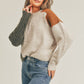 Contract Color Block Lush Sweater