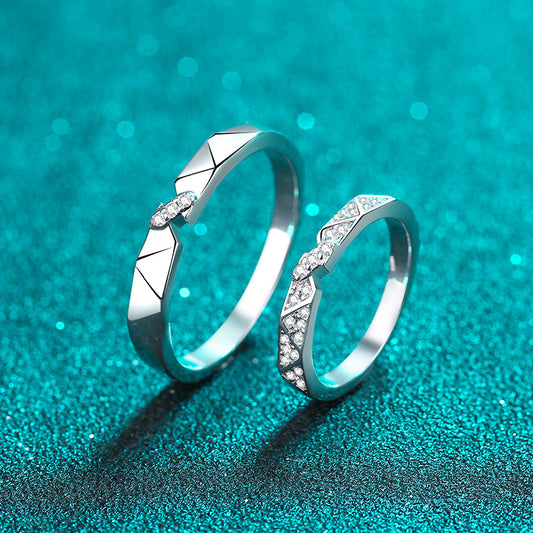 wedding rings aqua blue background