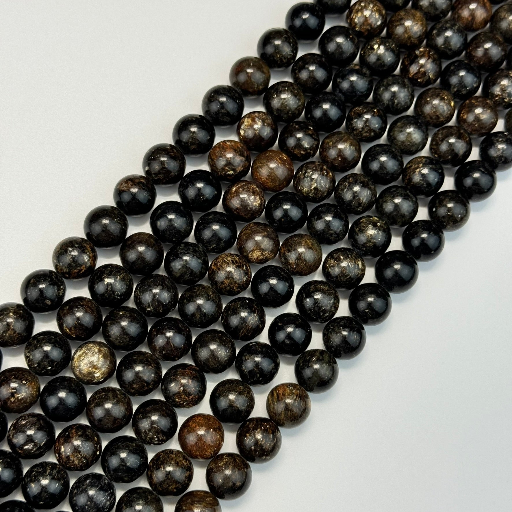 Biotite Polished Round Beads