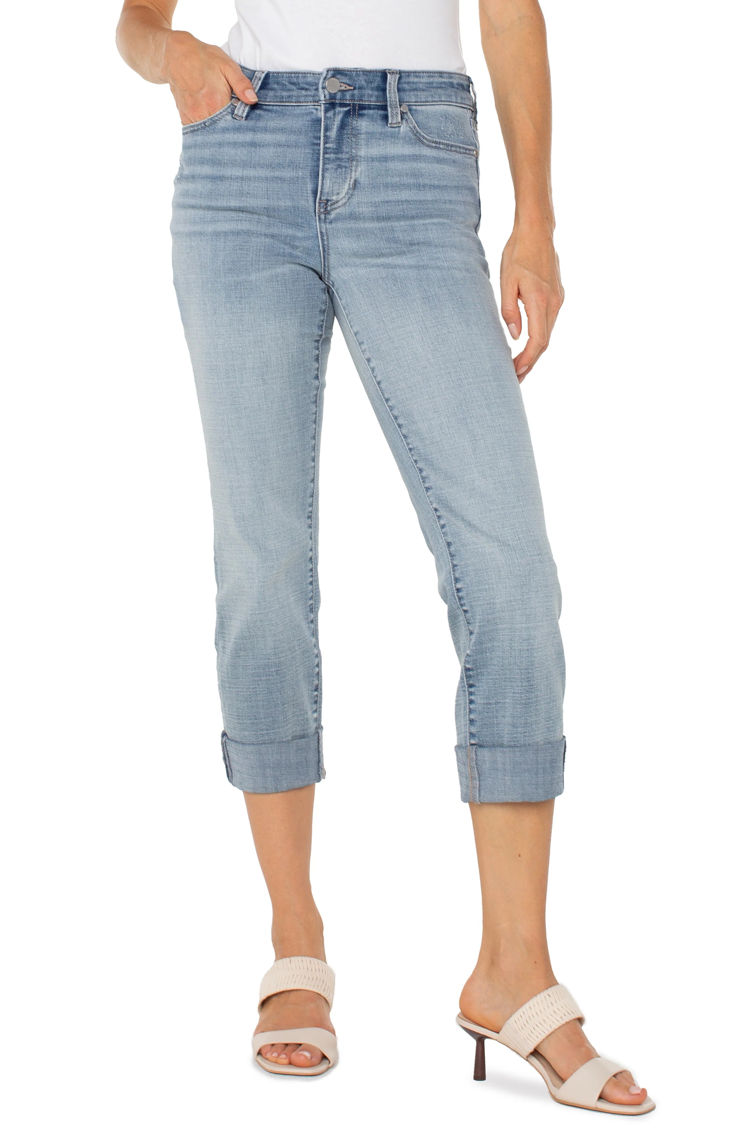 Charlie Crop Wide Rolled Cuff / Temescal