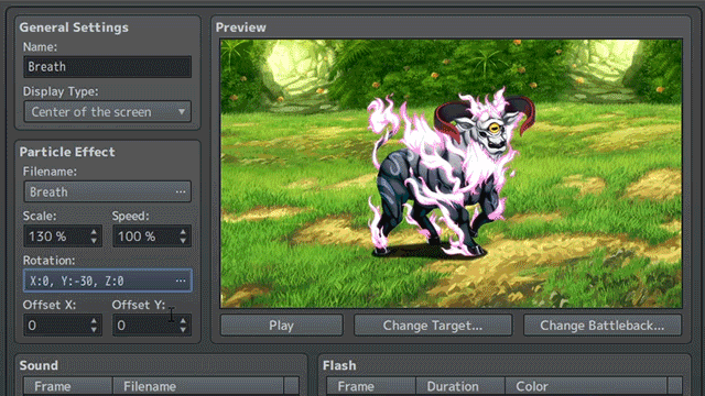 RPGツクールMZ AnimDatabase