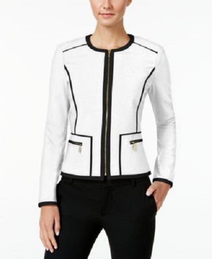 calvin klein women's white jacket