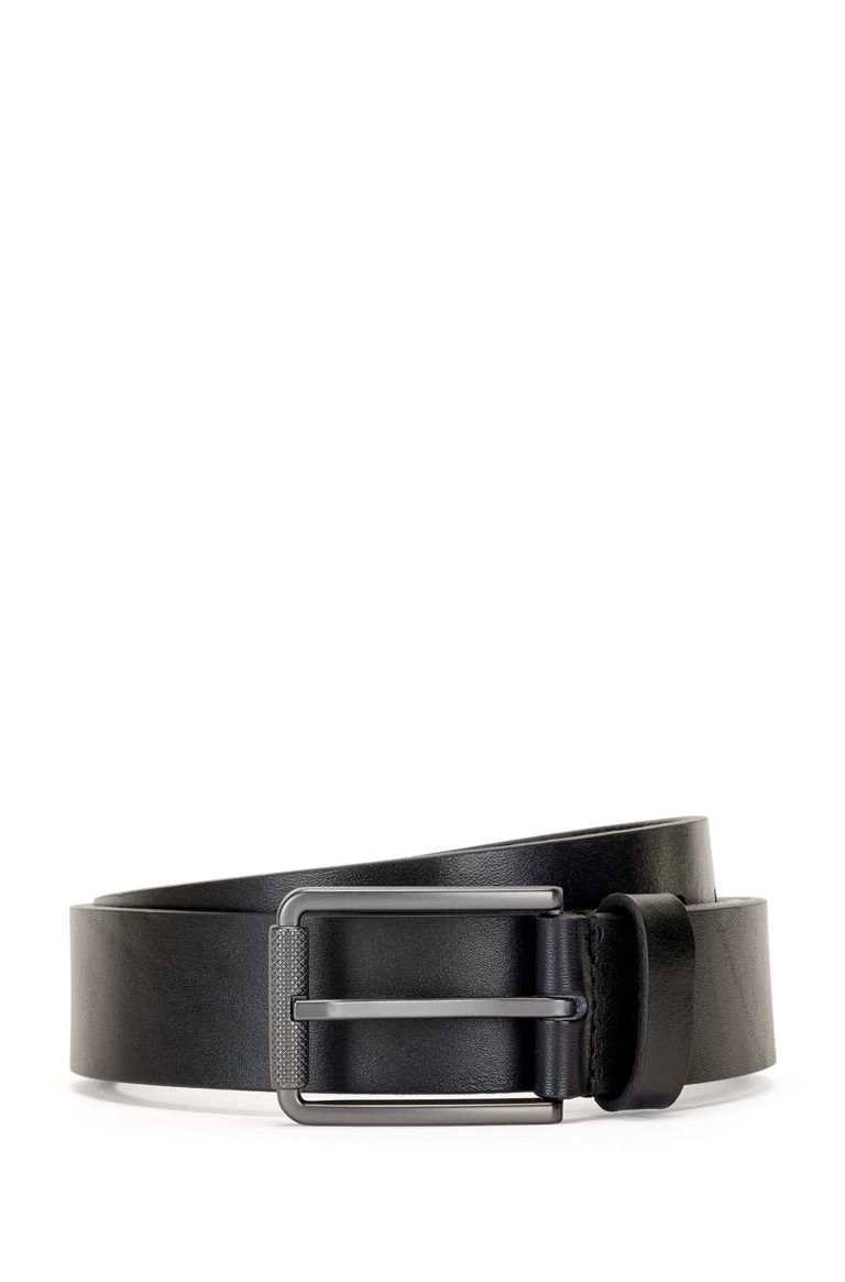 black hugo boss leather belt