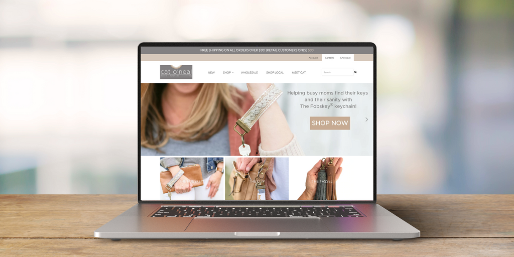 cat o'neal shopify website design by tailored domain