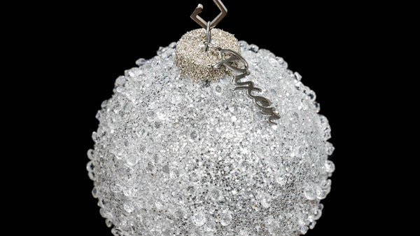 Daphnis glass encrusted orb Christmas Ornament