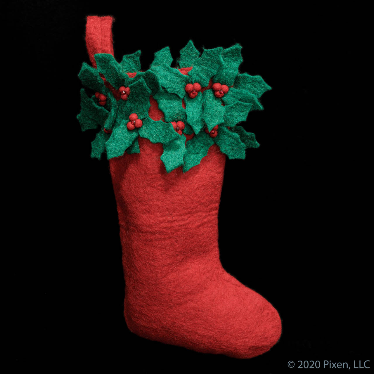 Holly Christmas Stocking by Pixen - LIMITED STOCK! – HouseOfPixen