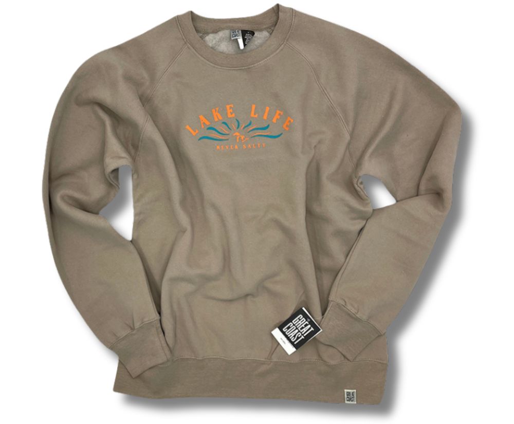 Picture of 2219 Crewneck 9oz- Campfire Smoke- Lake Life/Great Lakes