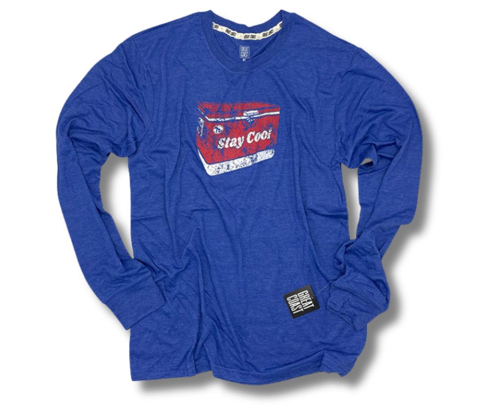 Picture of 2223 Long Sleeve T- Royal Blue- Great Lakes/Stay Cool