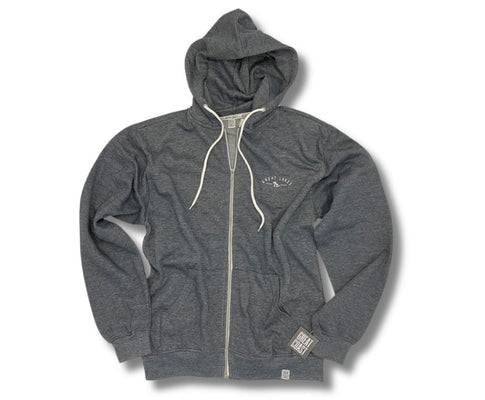 Picture of 2218 Mens Full Zip- Charcoal- Great Lakes