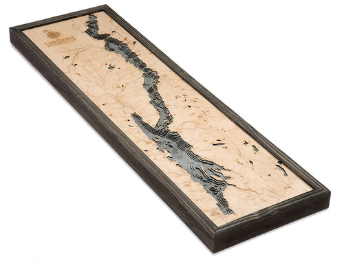 Picture of Lake George, New York 3-D Nautical Wood Chart, Narrow, 13.5" x 43" (M.A.P. $299)