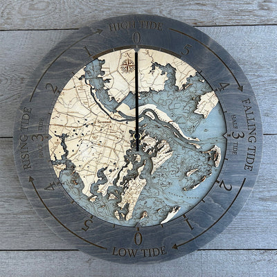 Picture of Savannah Tide Clock, 16.50" Diameter (M.A.P. $74)