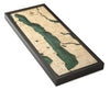 Picture of Torch Lake, Michigan 3-D Nautical Wood Chart, Medium, 13.5" x 31" (MA.P. $169)