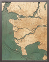 Picture of Vancouver Canada  3-D Nautical Wood Chart, Large, 24.5" x 31" (M.A.P. $332)
