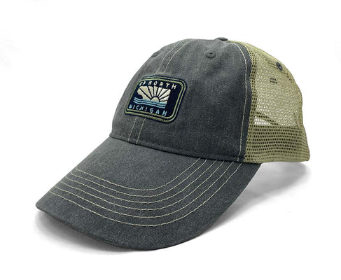 Picture of TCAP Trucker Cap-Charcoal-Michigan/Up North Sunset