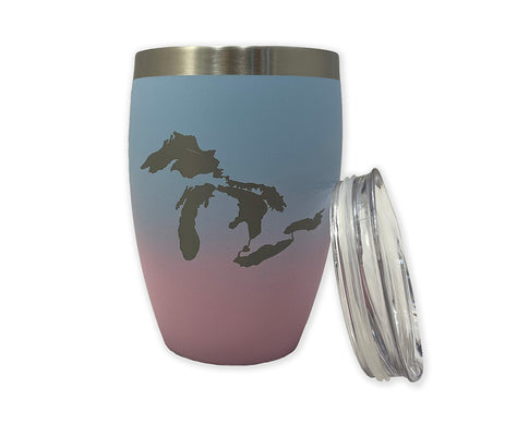 Picture of 7906 Tumbler 12oz- Pink/Blue-Great Lakes