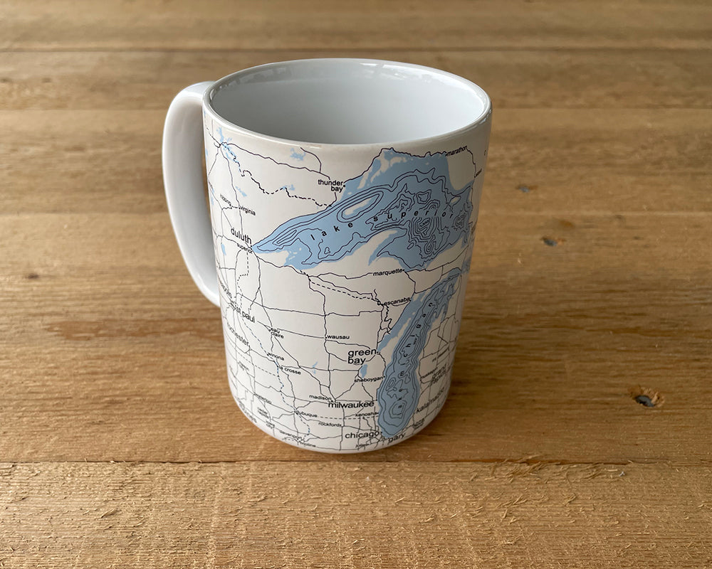 Picture of 44-1 Great Lakes Map Mug