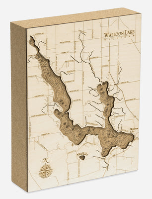 Picture of Cork Desk Map-Walloon Lake,MI