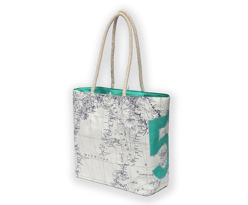 Picture of 7483-5GRL  Sailbag-Seafoam/White-#5 Great Lakes