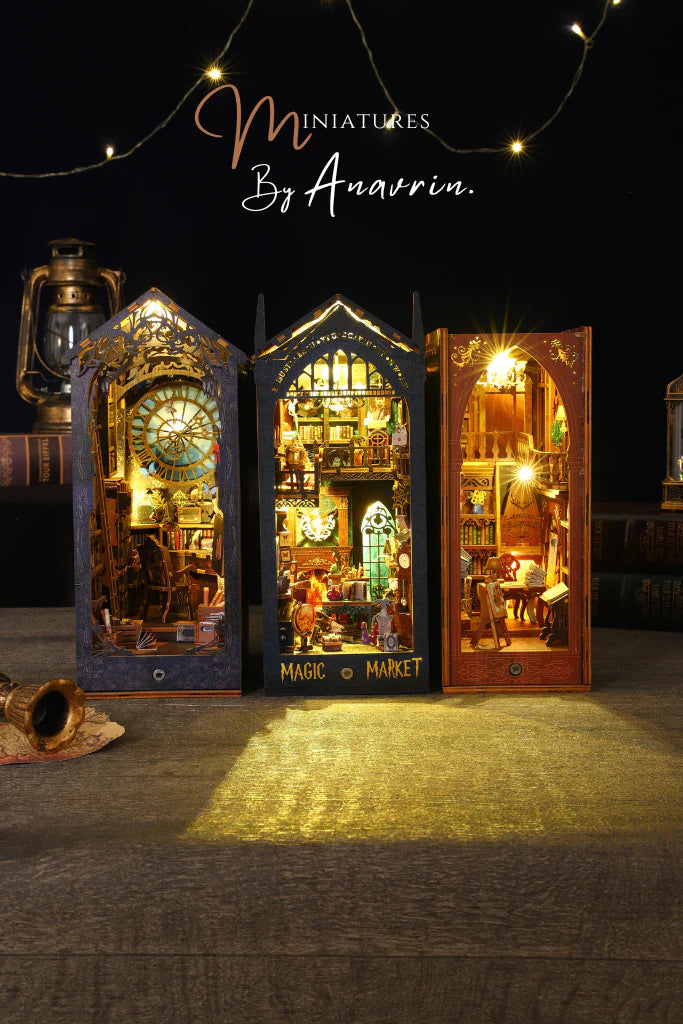 Amharb Magic Market Book NookDIY Book Nook Craft Kit