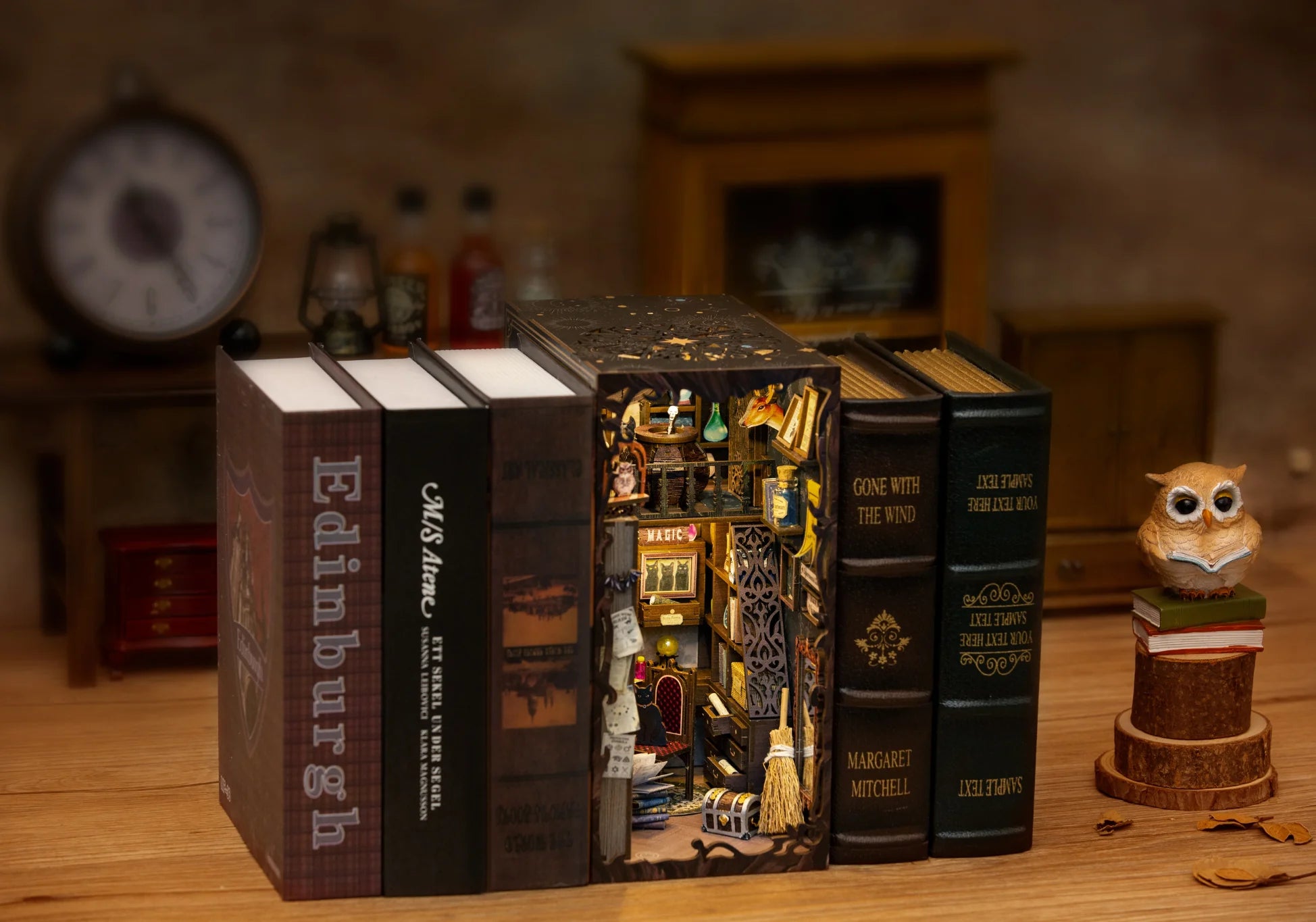 Amharb Magic Pharmacist DIY Book Nook Shelf Insert Craft Kit