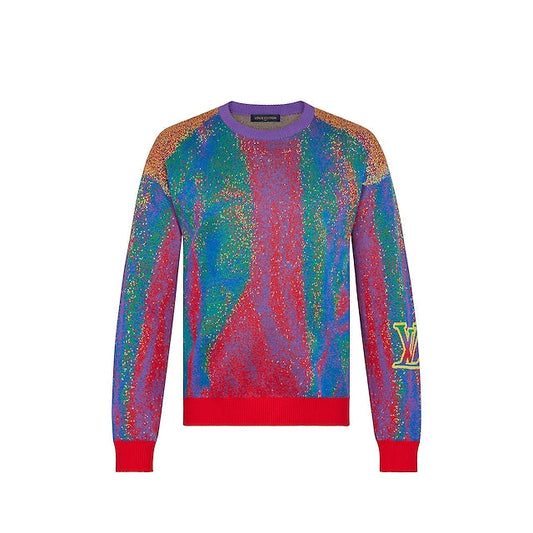 MEN LOUIS VUITTON LV INTARSIA CREWNECK SWEATER – UN ATELIER