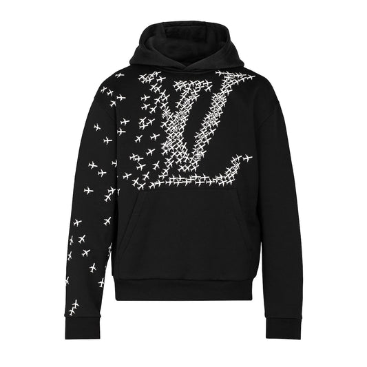 SUDADERA CON CAPUCHA Y ESTAMPADO AVIONES LOUIS VUITTON HOMBRE – UN ATELIER