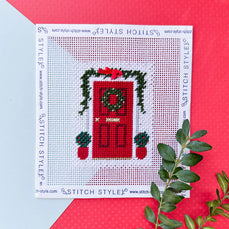 needlepoint canvas with stitch guide