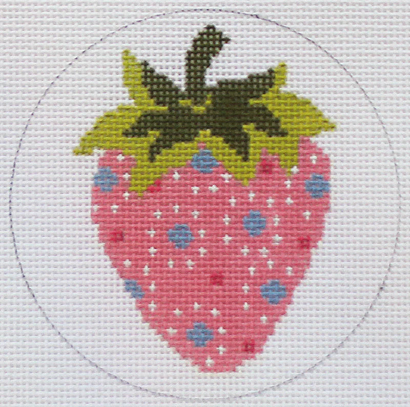 AC 153 Pink with Blue Dots Strawberry