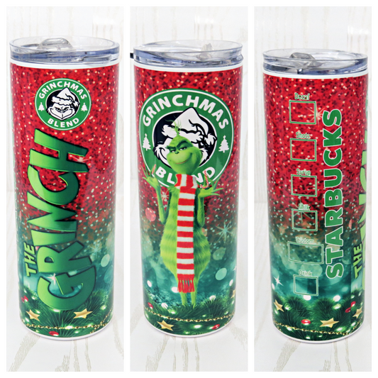 20 oz Stainless Steel Grinch Tumbler Personalized Name- Christmas Gift –  kenziesboutique1