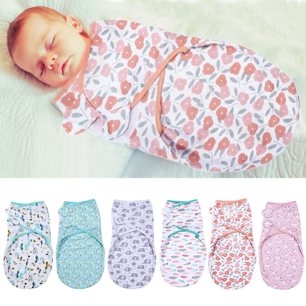Bebê saco de dormir infantil recém-nascido swaddle acima do envelope cocoon envoltório swaddle macio 100% algodão cobertor do sono do bebê cobertores