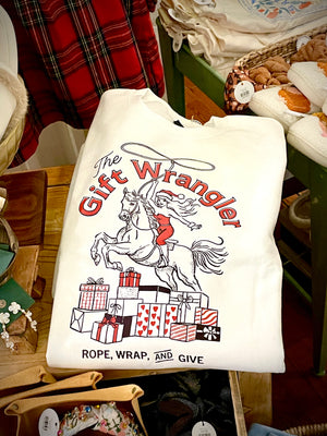 The Gift Wrangler Christmas Sweatshirt - East Of These
