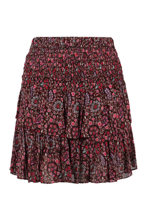 Ruffled mini skirt-0