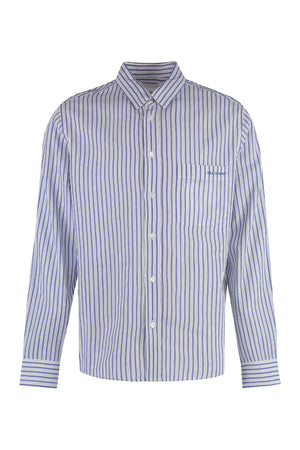 Jasolo Striped cotton shirt-0