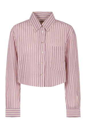 Striped cotton shirt-0