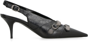 Cagole leather slingback pumps-1