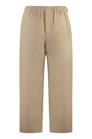 Poplin cotton trousers-0