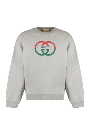 Logo detail cotton sweatshirt-0