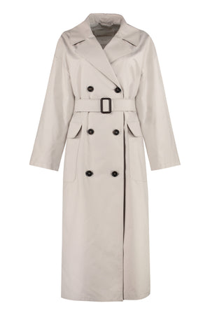 The Cube - Atrench gabardine trench coat-0