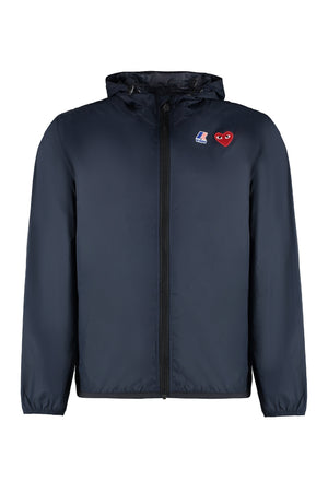 Comme des Garçons PLAY x K-Way - Hooded windbreaker-0