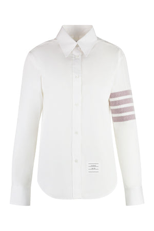 Button-down collar cotton shirt-0