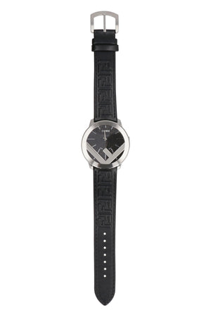 Watch with leather strap-1