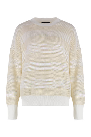 Openwork-knit pullover-0