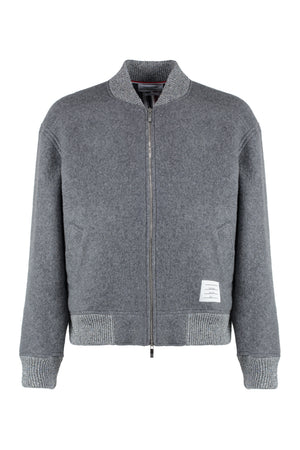 Wool bomber jacket-0