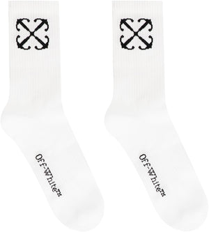 Logo cotton blend socks-1