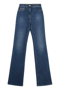 High-rise flared jeans