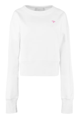 Cotton crew-neck sweatshirt-0